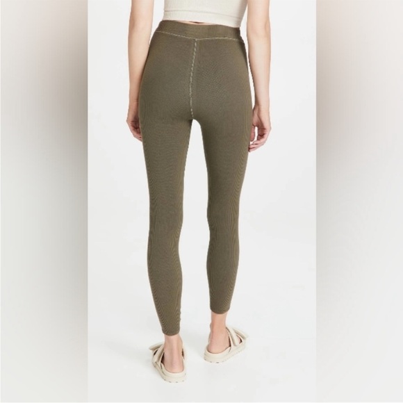 Good American Seamless‎ Chunky Rib Sea Turtle Green High Rise Leggings - Picture 2 of 6